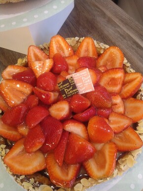 Aardbeienflan