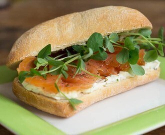 Ciabatta gerookte zalm