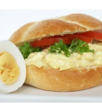 Zacht broodje eiersalade